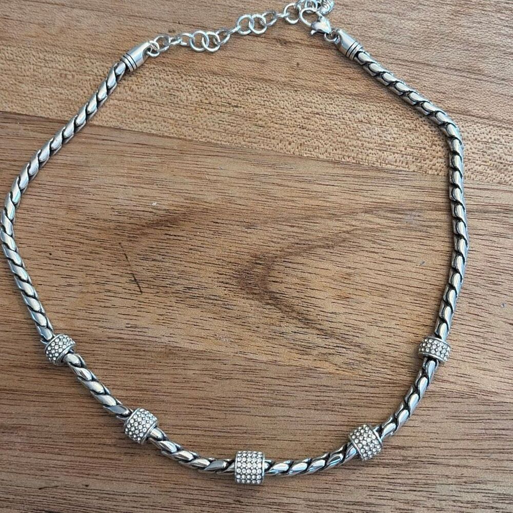 NWOT Brighton Meridian with crystal stones chain necklace